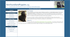 Desktop Screenshot of newfoundlandpuppies.org